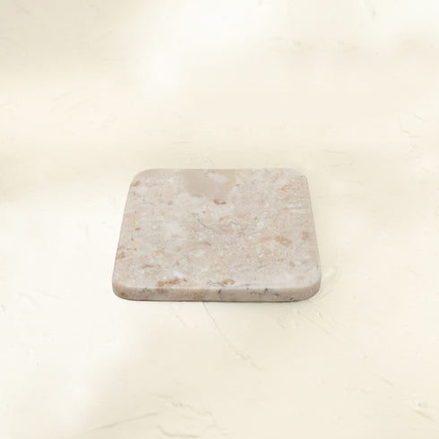 Handmade Real Marble Drink Coasters – 3 Shapes, 4 Natural Colours